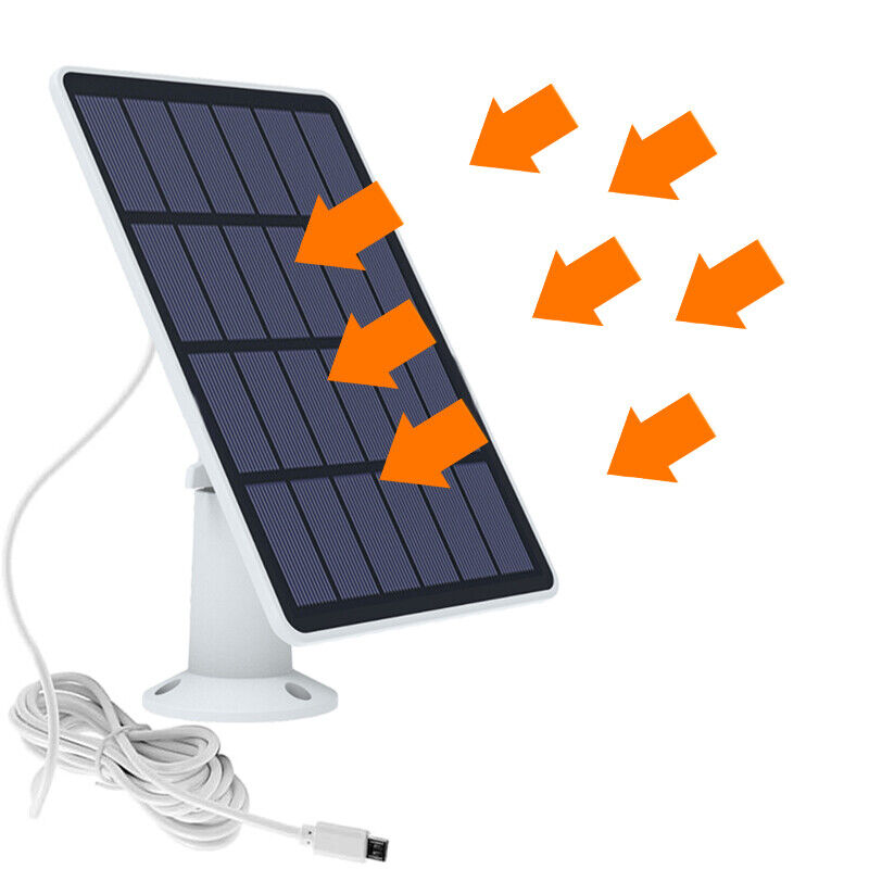Eufy Eufycam Cam E/2C/2/2 Pro USB Solar Panel Charger Security Camera Panel