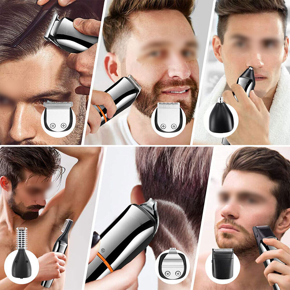 Pro Men'S Cordless Hair Clippers Beard Trimmer Electric Shaver Groomer Haircut