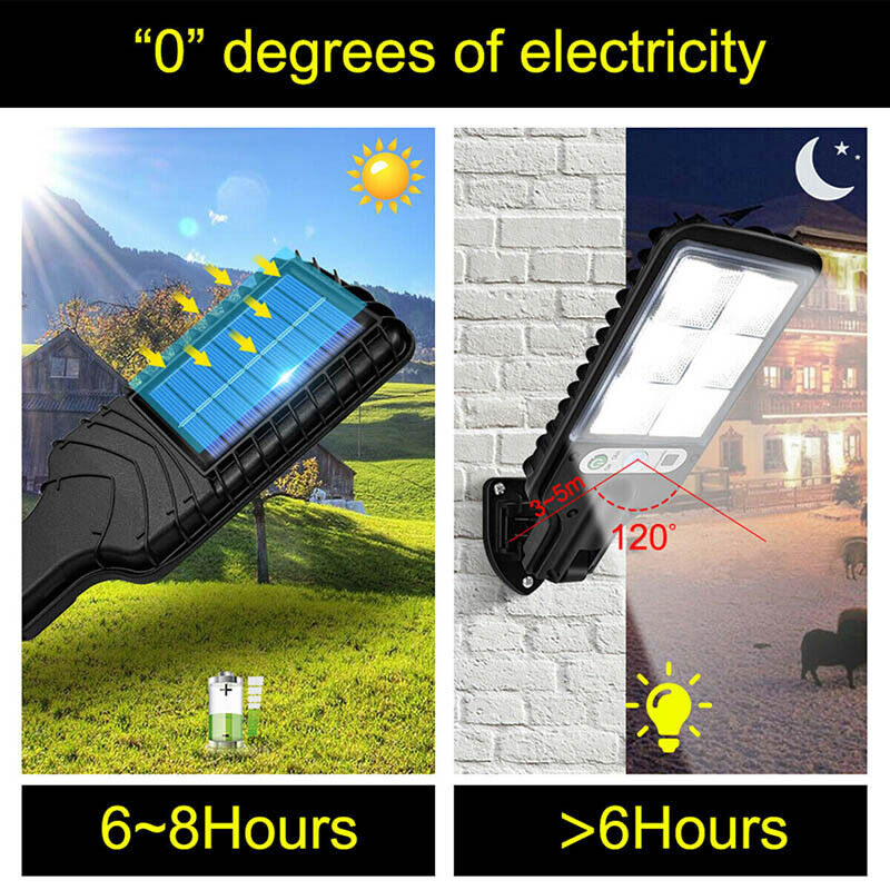 9000W Solar Security Lights Outdoor LED PIR Motion Sensor Flood Garden Light AU