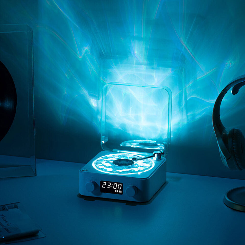 The Wavbk Vinyl Player, 2024 New Bluetooth Vinyl Record Player Waves, Four-Modes