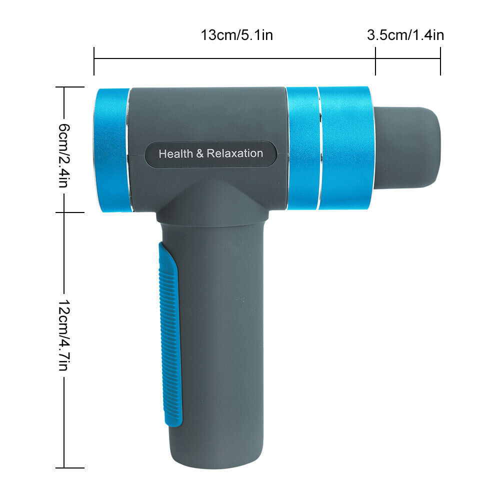 LCD Massage Gun Deep Tissue Percussion Massager Muscle with 4 Heads 5-Speed 