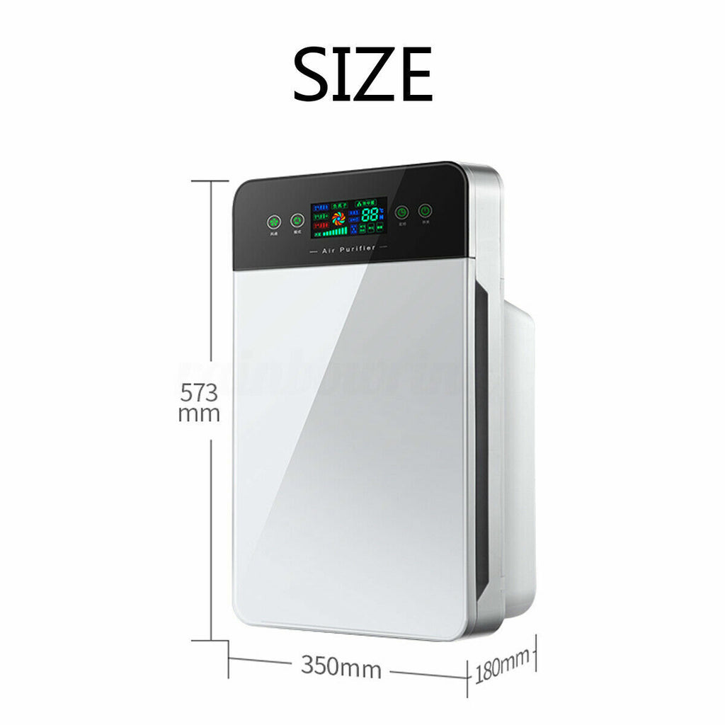 Air Purifier HEPA Filter Home PM2.5 Odor Dust Cleaner With HD Display English Version W/ Remote