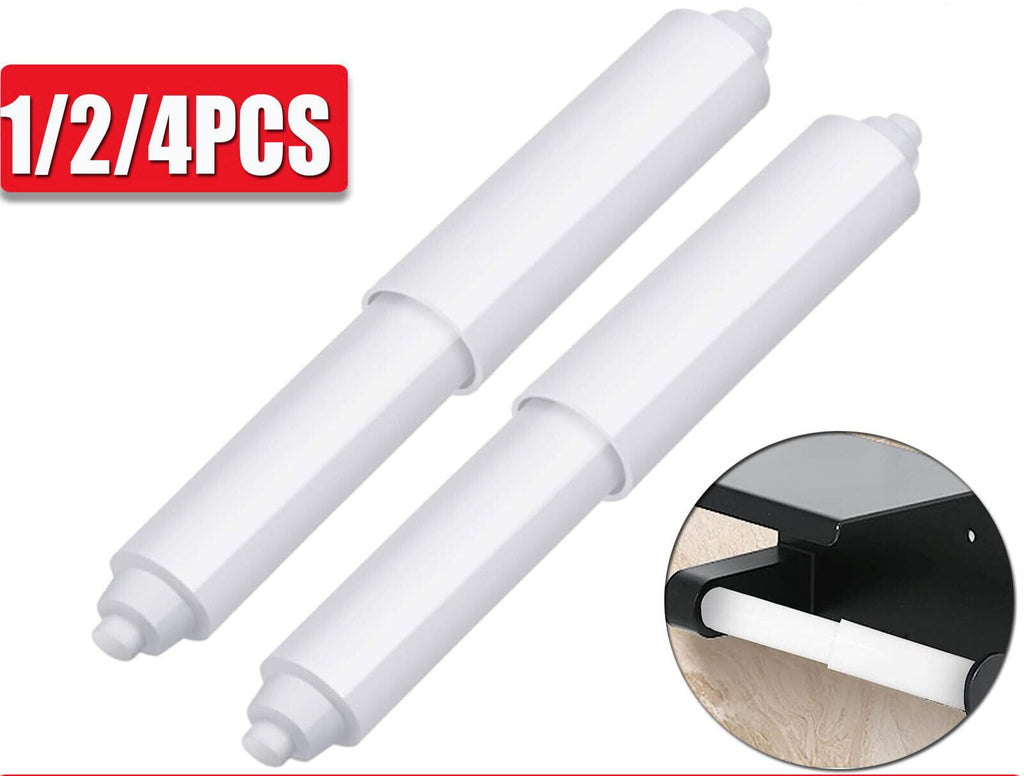 1/2/4x Toilet Roll Holder Bathroom Washroom Fitting Spindle Spring Loaded