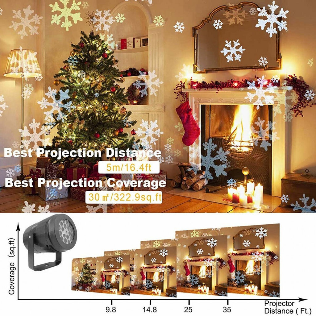 Christmas Projector Lights Outdoor Indoor Xmas Party Snowflake LED Laser Lamp AU