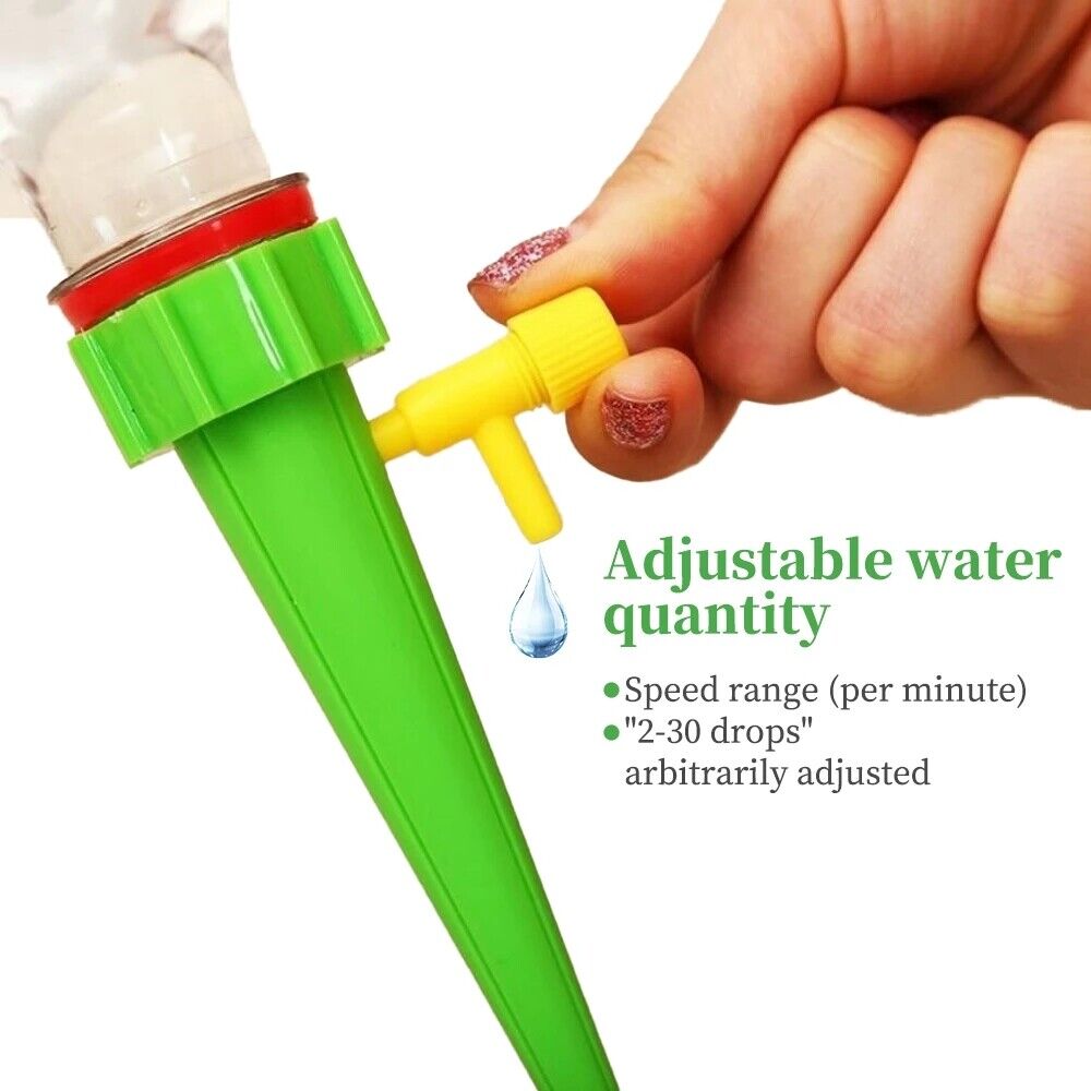 24X Drip Irrigation System Kit Drippers Self Watering Spikes Plant Flower Garden