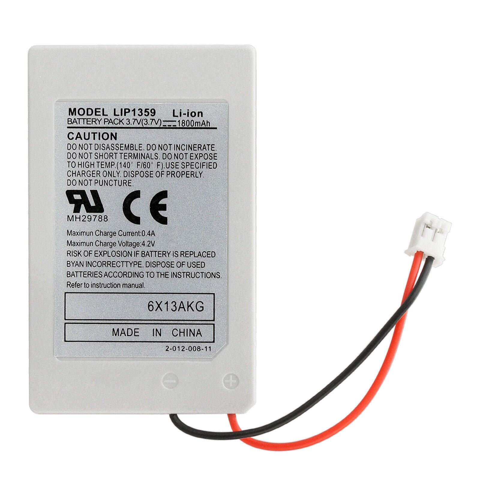 2X Wireless for PS3 Controller Battery Playstation 3 Li-Ion Battery 3.7V 1800Mah