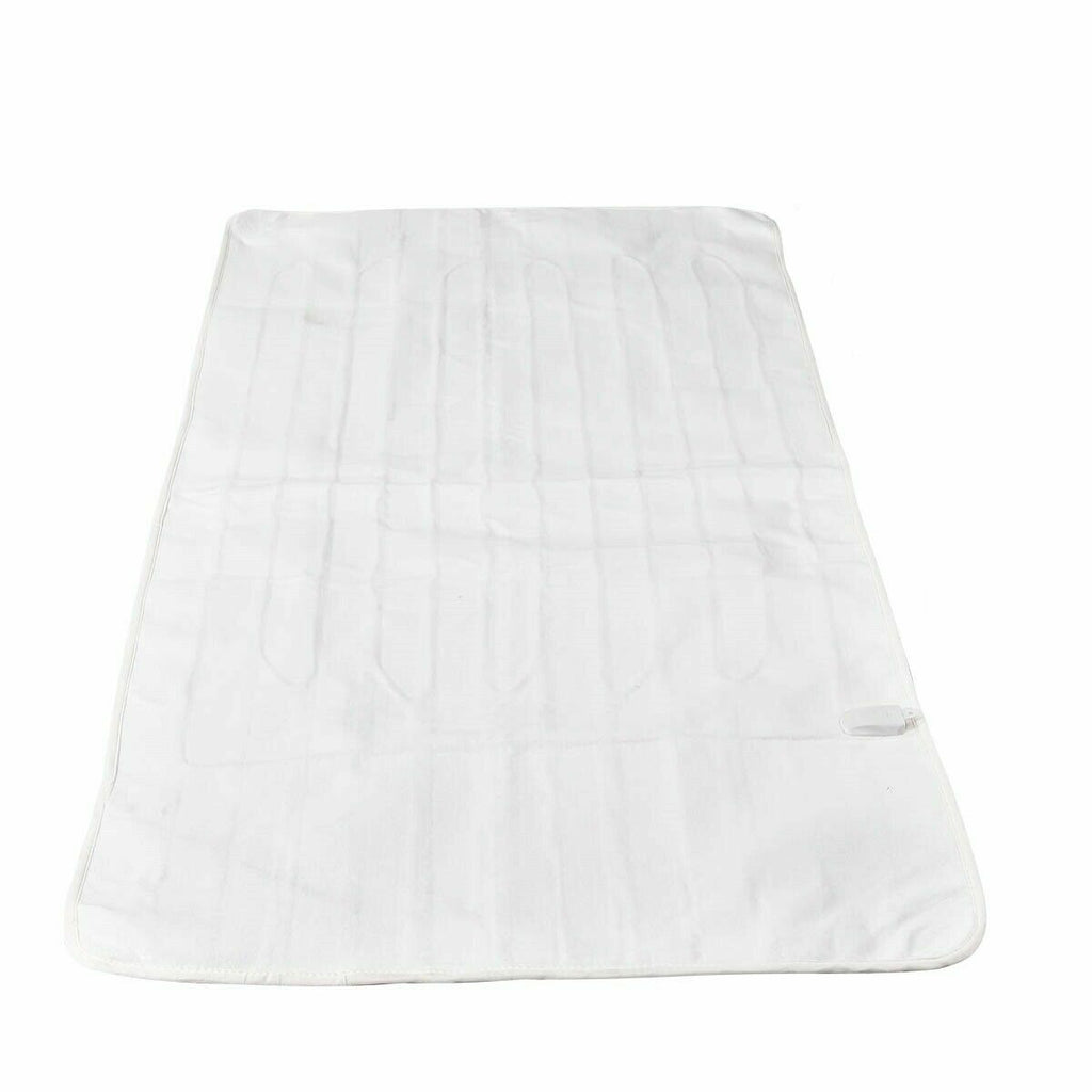 Heated Electric Blanket Washable Fully Fitted Polyester Underlay Warm Bed Single