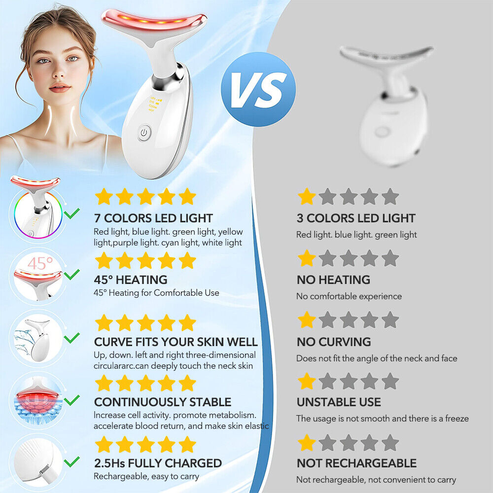 Neck Face Lifting and Tightening Massager Firming Wrinkle Removal Beauty Device