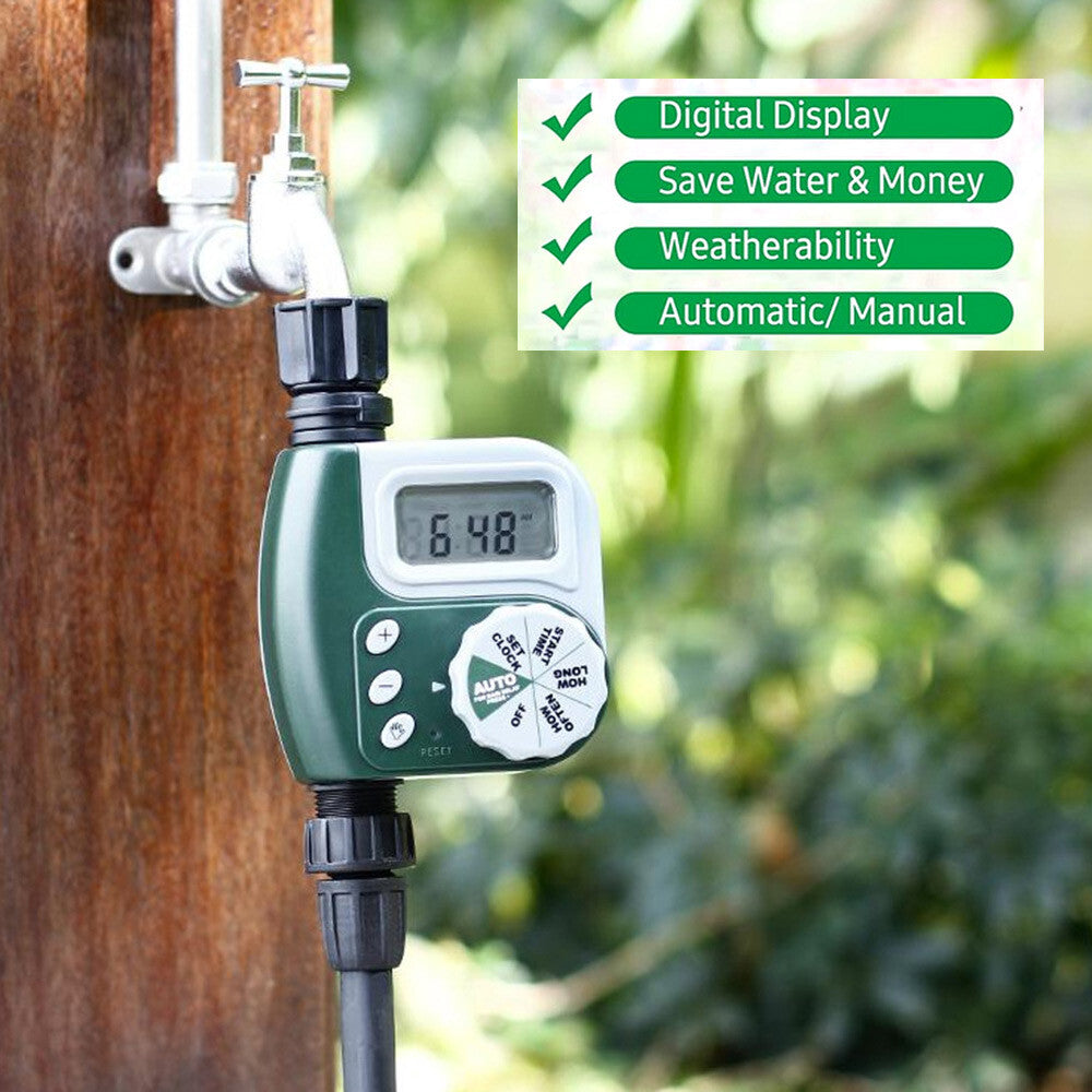 Irrigation Controller Automatic Water Tap Timer Digital Garden Watering System