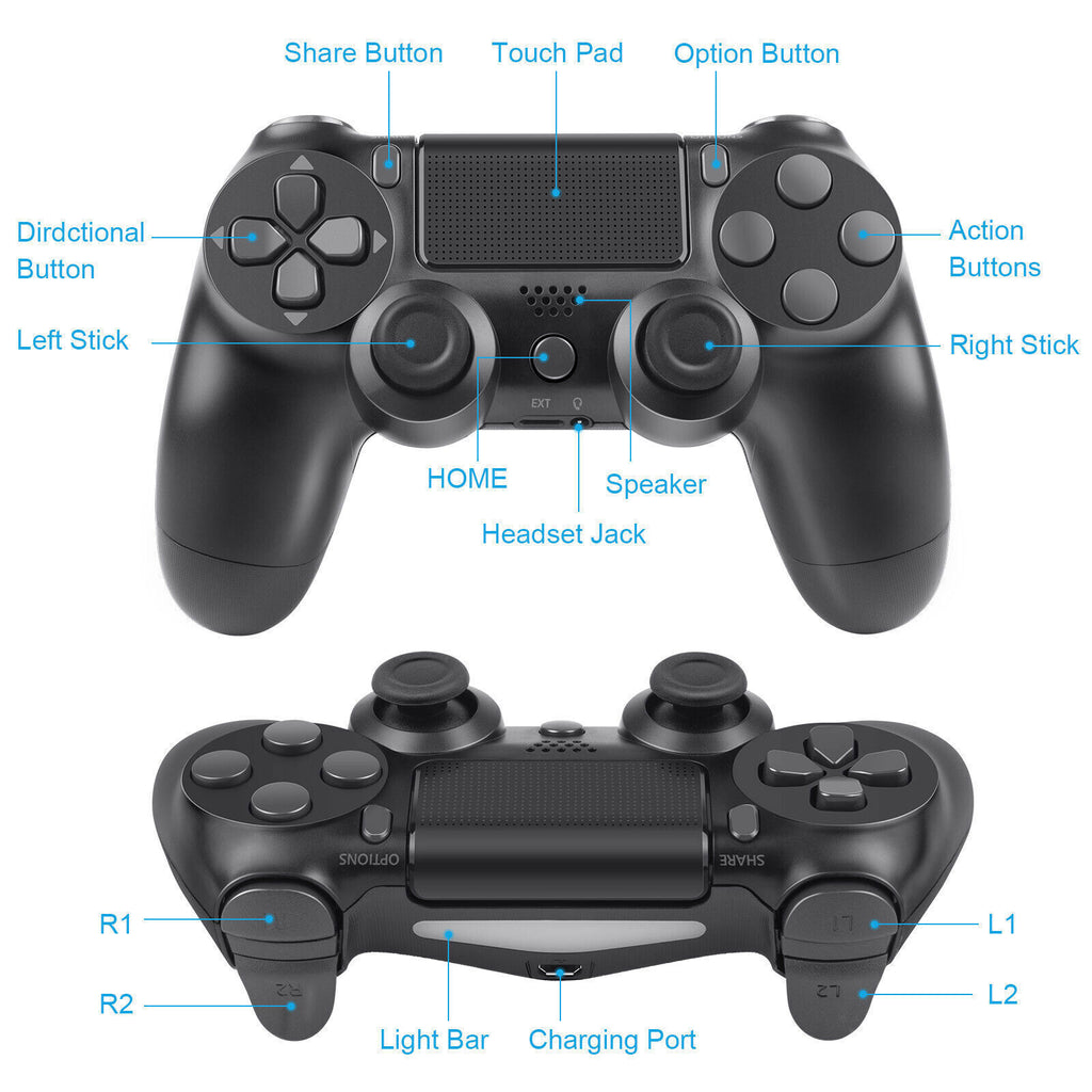 Wireless Bluetooth Controller for Playstation4 Gamepad Joystick for Ps4/Slim/Pro