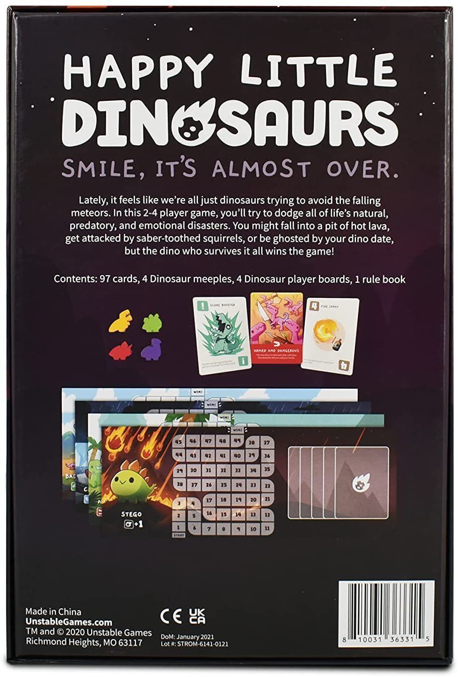Happy Little Dinosaurs Base Card Game Board Game Friendly Family Party Game