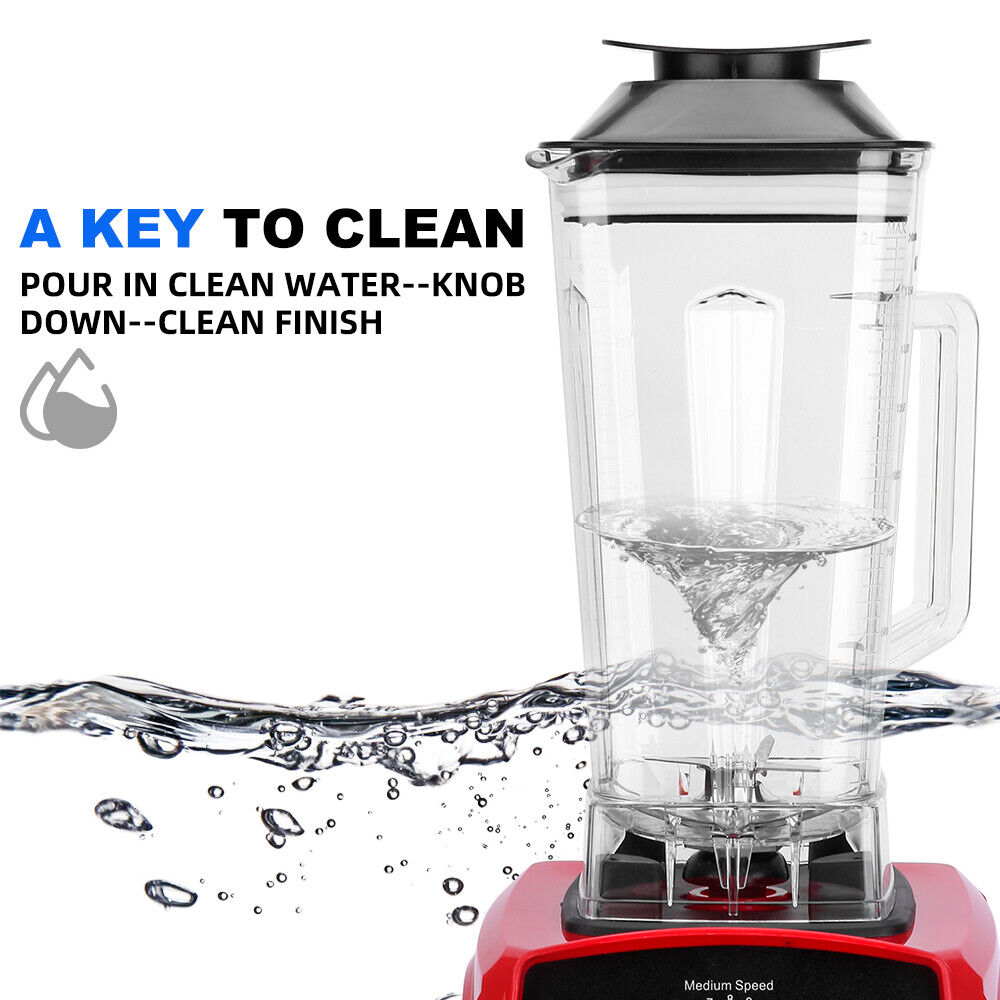 2L Electric Commercial Smoothie Blender Mixer Food Processor Juicer Ice Crush 