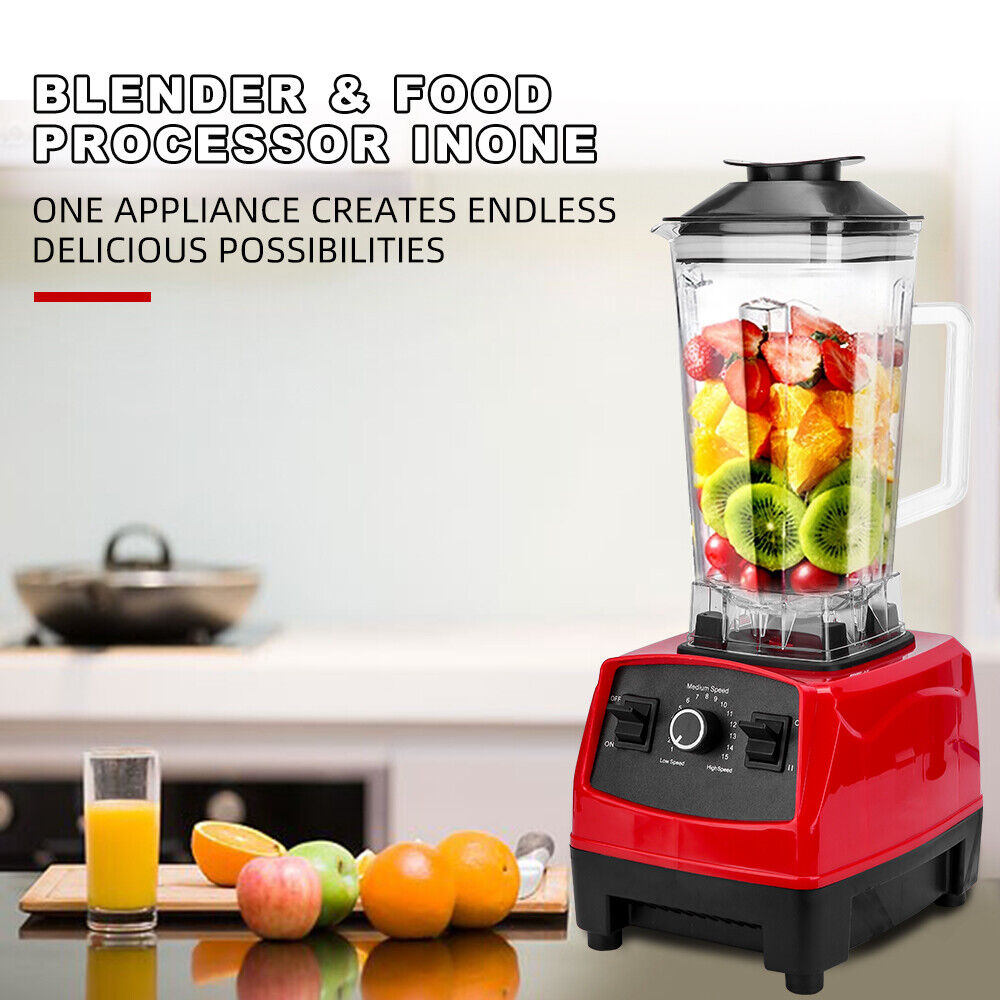 2L Electric Commercial Smoothie Blender Mixer Food Processor Juicer Ice Crush 