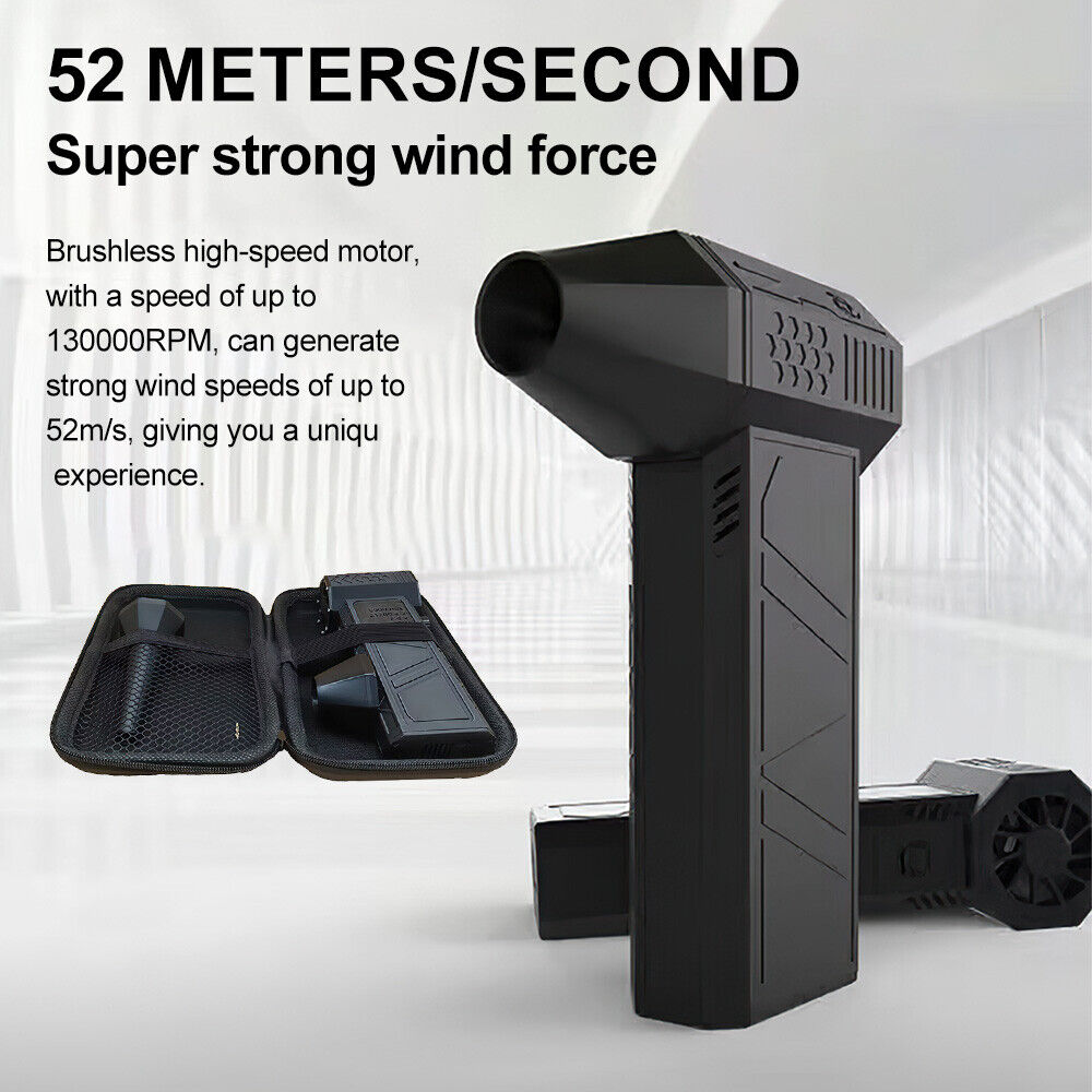 X3 Violent Blower Mini Turbo Jet Fan Handheld Brushless Motor 130,000 RPM 52M/S
