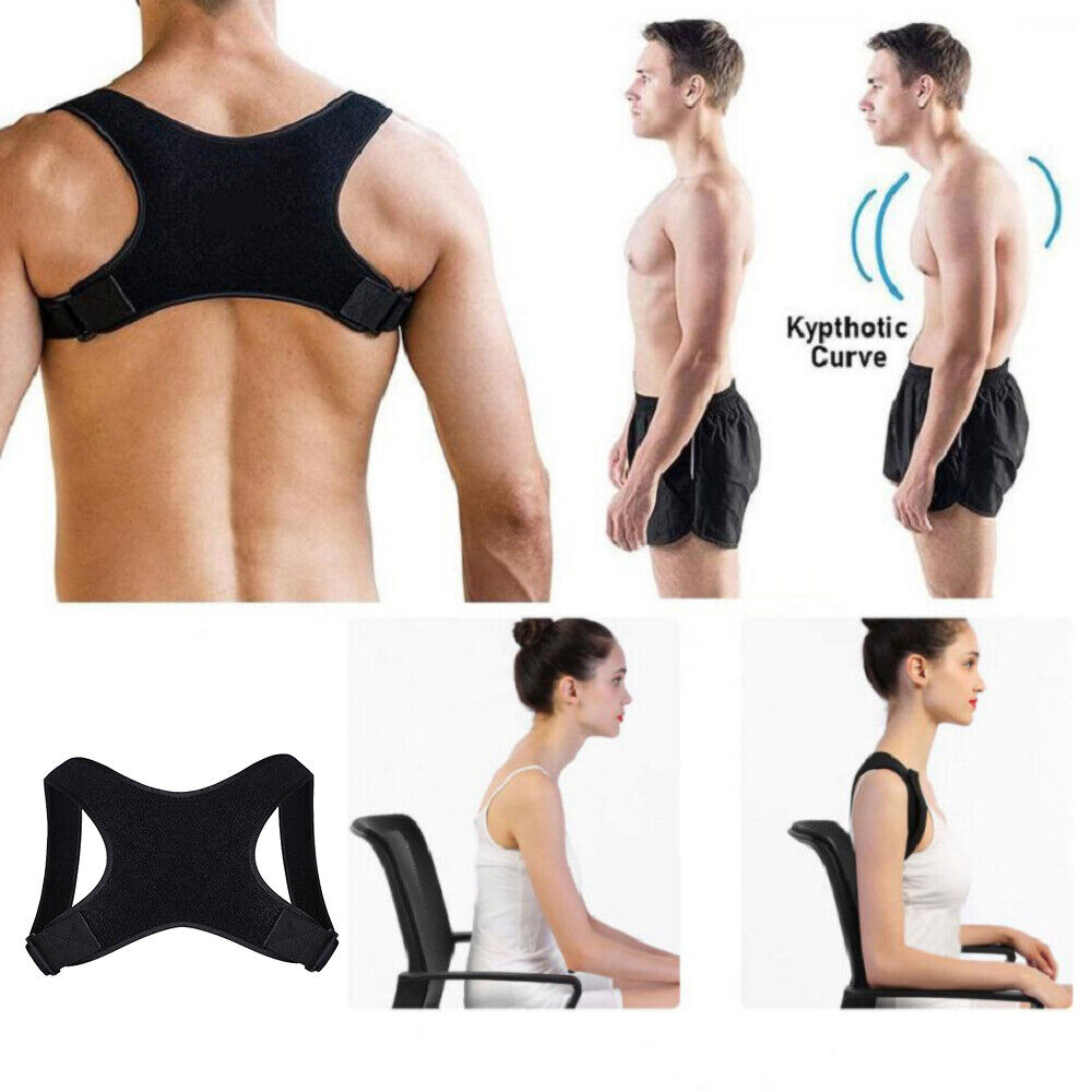 Adjustable Posture Corrector Back Shoulder Belt Support Body Brace Back Unisex