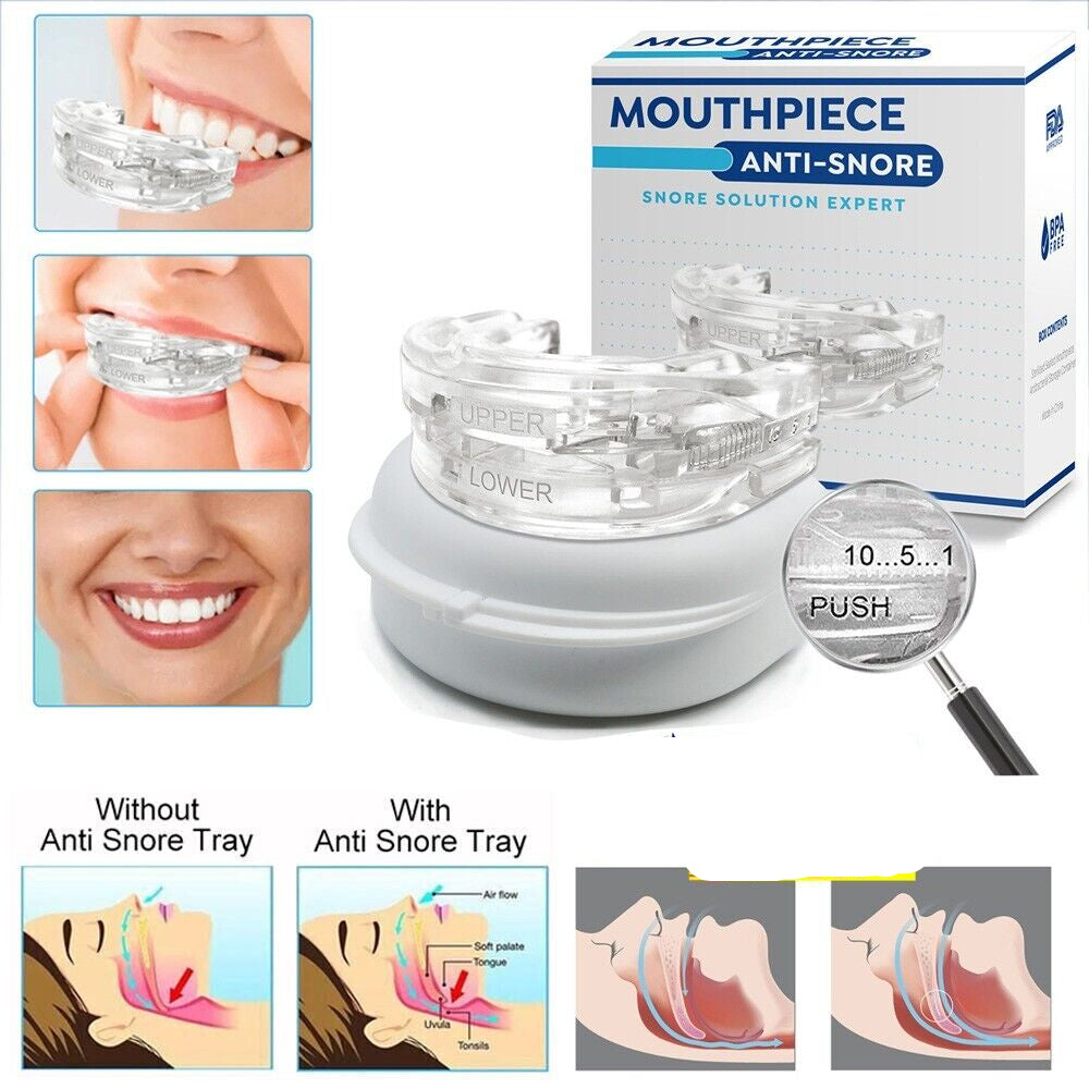 Anti Snore Mouthpiece Mouth Guard Stop Snoring Grinding Sleep Aid Mouthguard