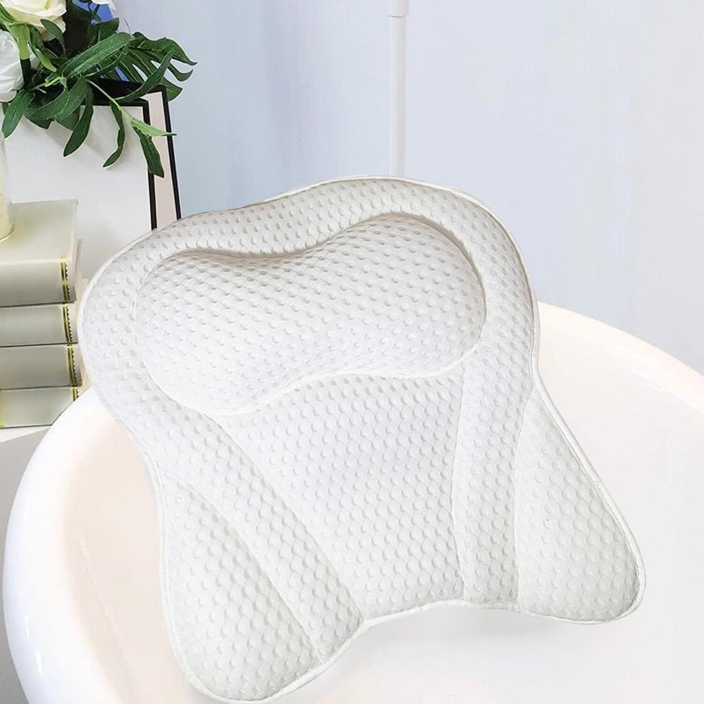 Mesh Bath Pillow Home 4D Back Neck Support Bathtub Spa Hot Tub Suction Cups New