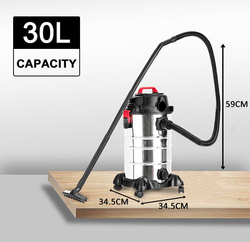 Vacuum Cleaner Portable 4In1 Wet and Dry 2000W 3.5 HP 30L Home Office Blower