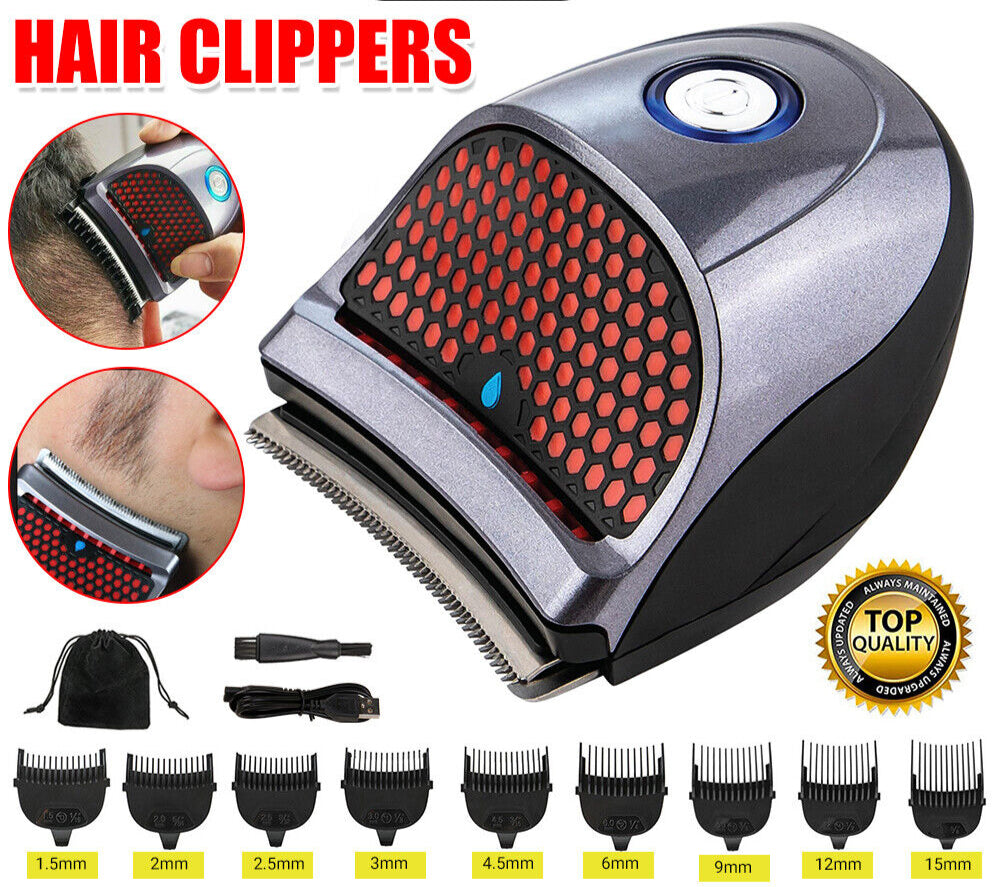 Pro Men'S Cordless Hair Clippers Beard Trimmer Electric Shaver Groomer Haircut