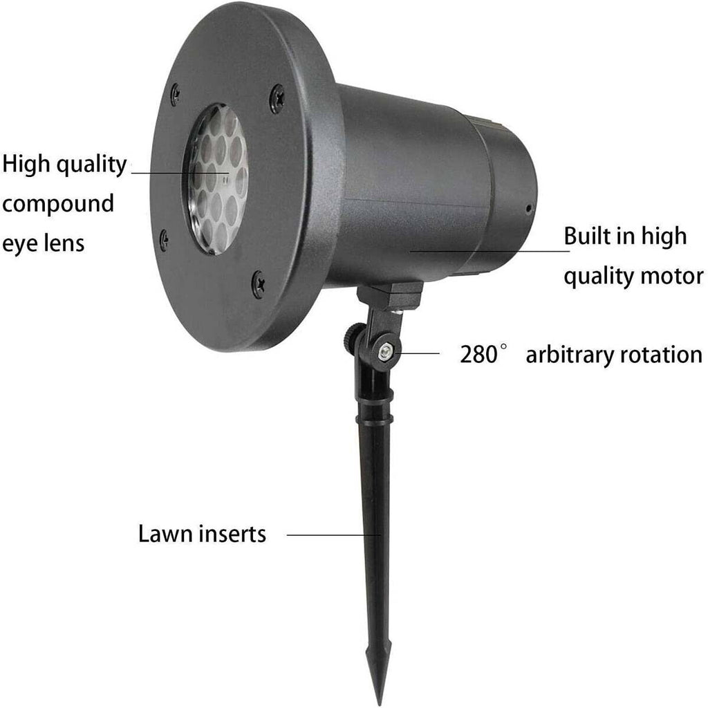 Christmas Projector Lights Outdoor Indoor Xmas Party Snowflake LED Laser Lamp AU