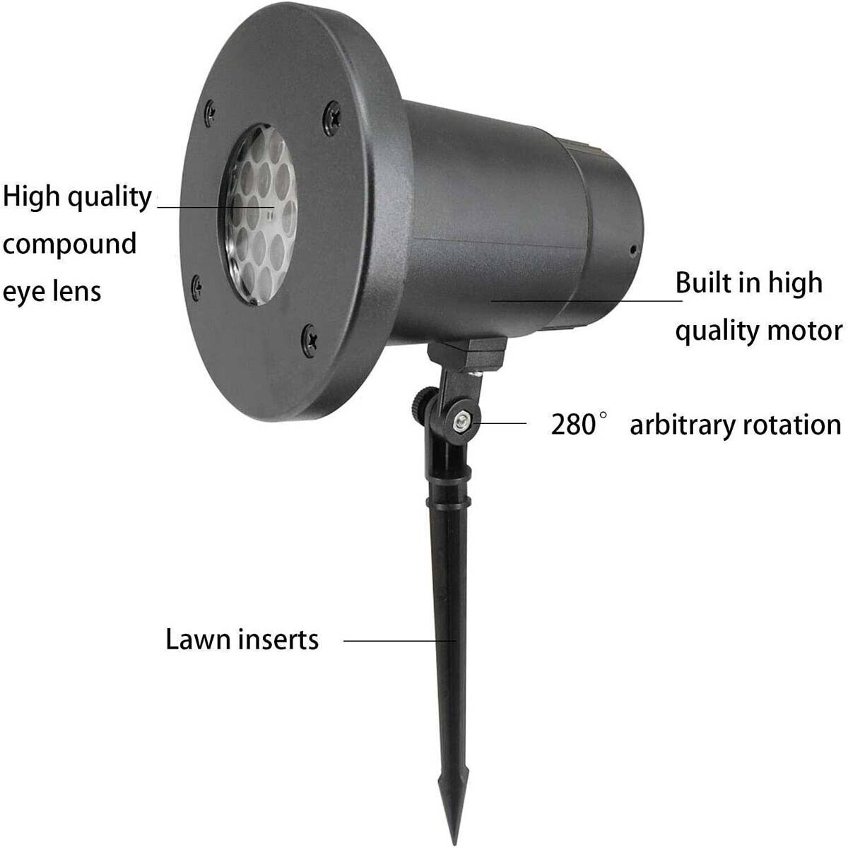 Christmas Projector Lights Outdoor Indoor Xmas Party Snowflake LED Laser Lamp AU