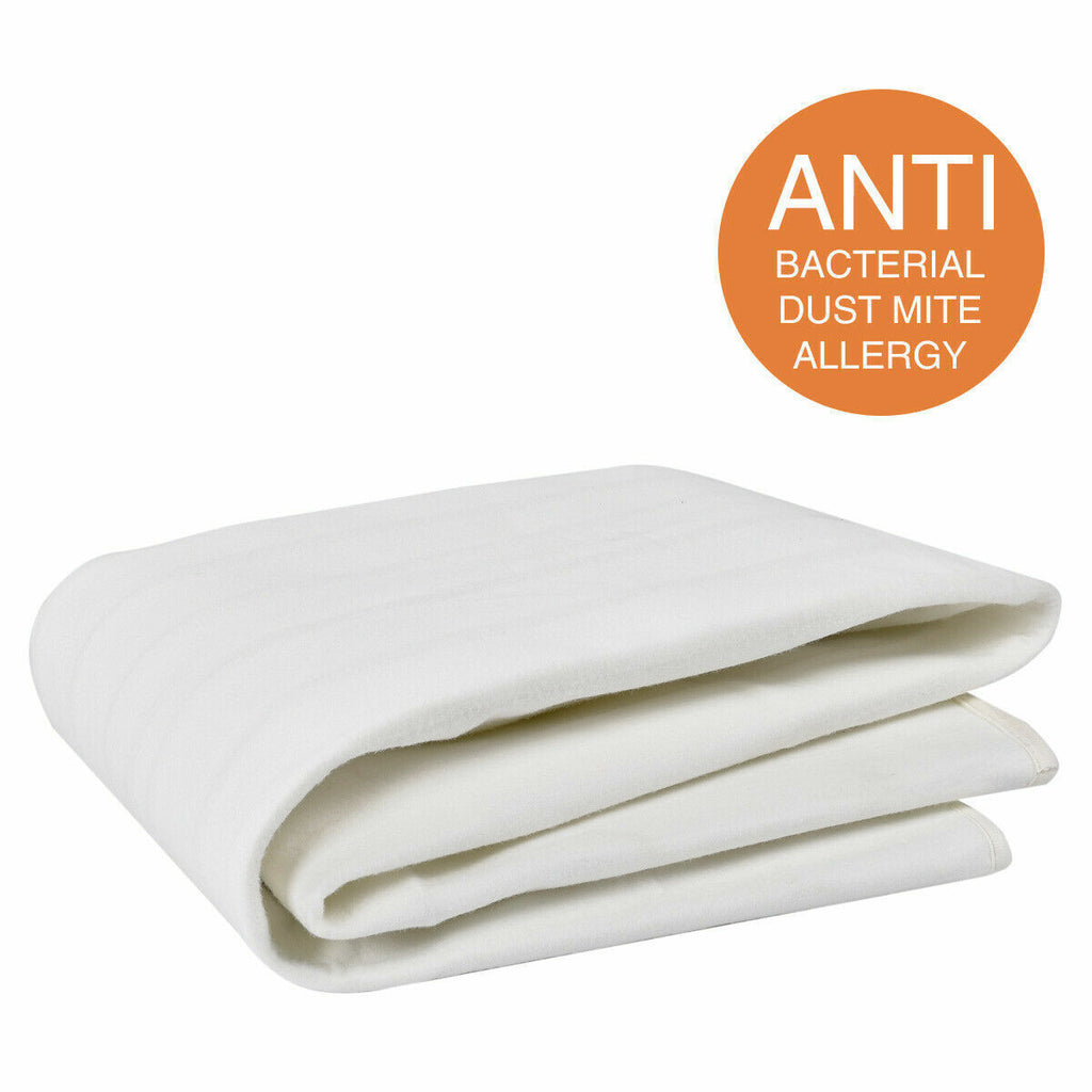 Heated Electric Blanket Washable Fully Fitted Polyester Underlay Warm Bed Single
