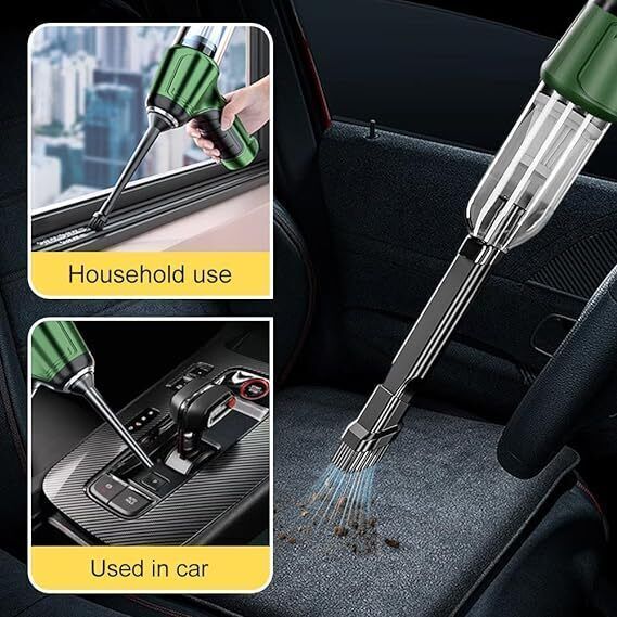 95000PA Wireless Car Vacuum Cleaner Handheld Vaccum Mini Power Suction Dust Blow