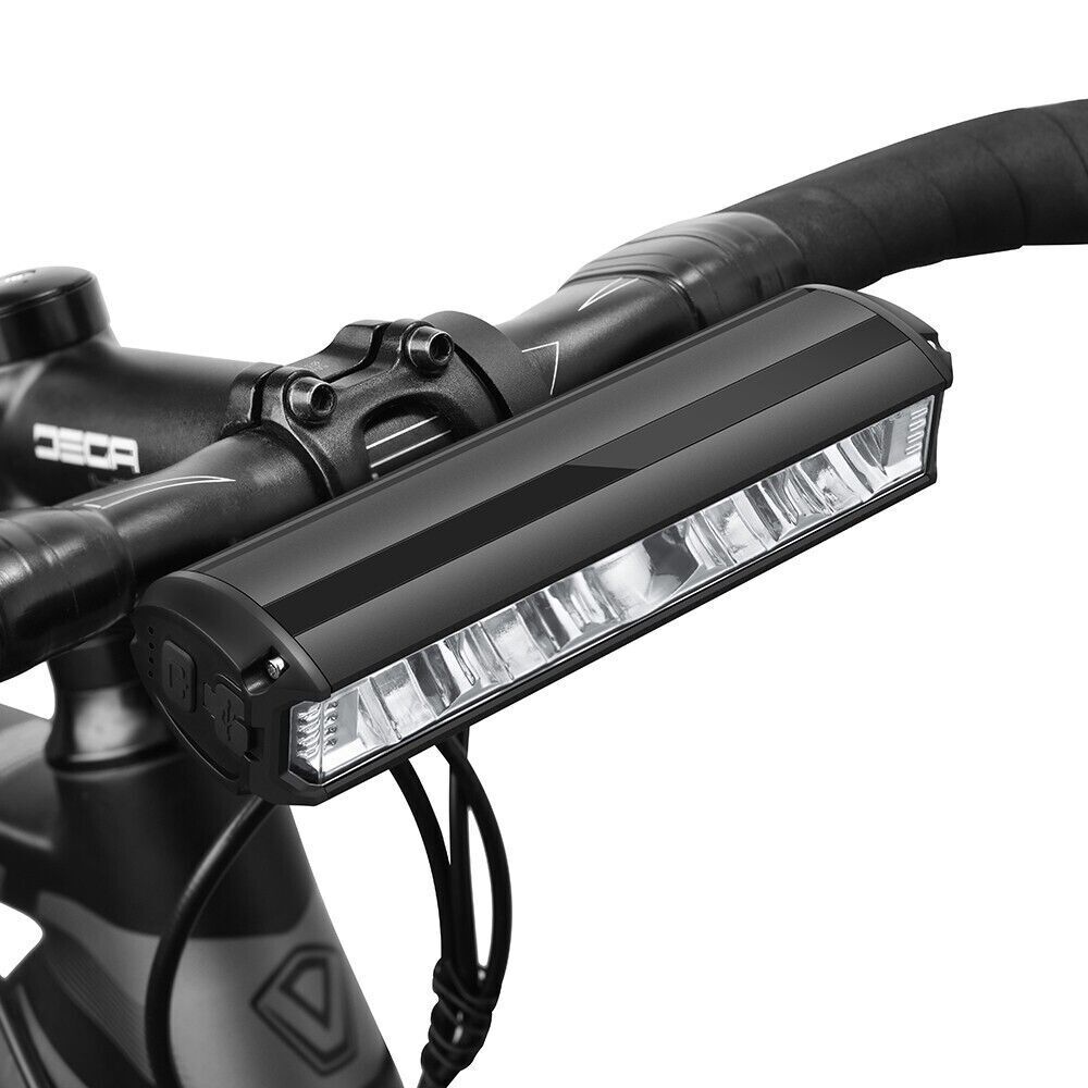 Front Bicycle LED Light Bike Light 4000Mah Lamp USB Night Riding Flashlight