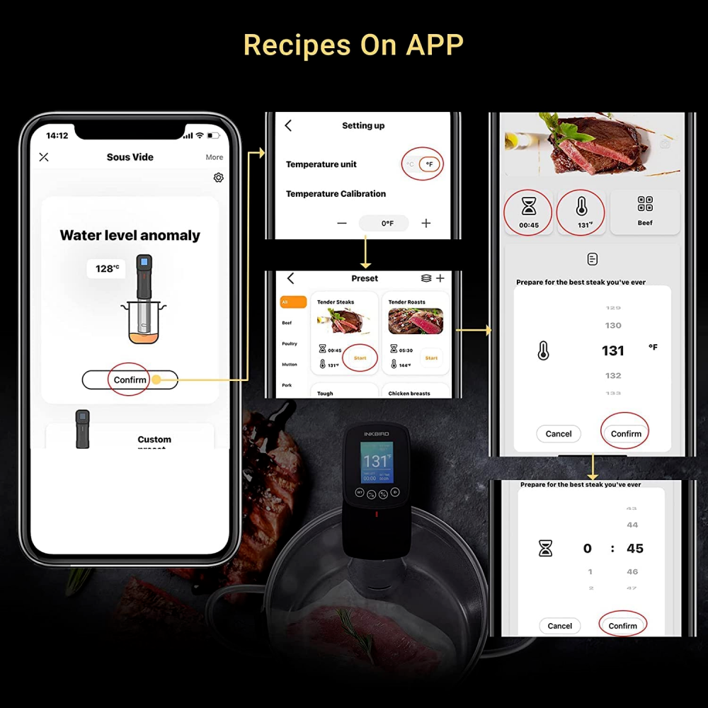 Wifi Sous Vide Programmable Precision Cooker 3D Water Circulation Smart Immersion Circulator