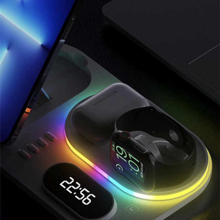30W Wireless Fast Chargers Dock Charging Station 4 in 1 For Phone