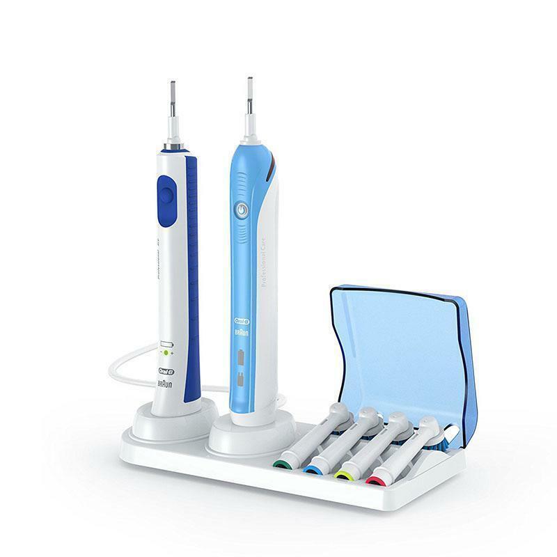 2 in 1 Electric Tooth Brush Holder Base Stand Toothbrush Head Holder