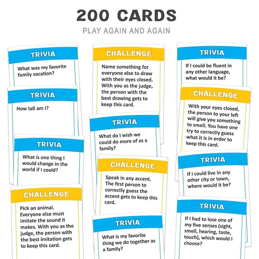 Fun Family Game Conversation Starters Challenge