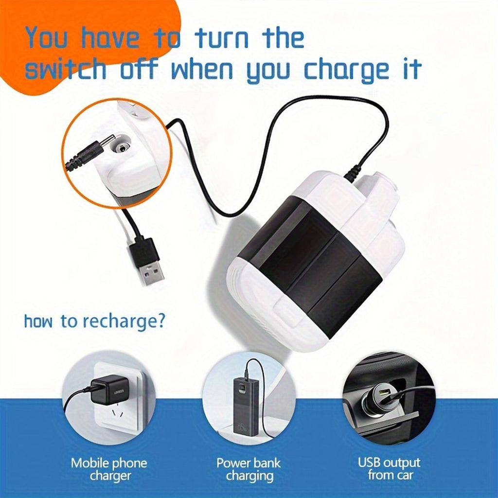 Portable Camping Mobile Shower USB Rechargeable Electric Shower Pump Outdoor 