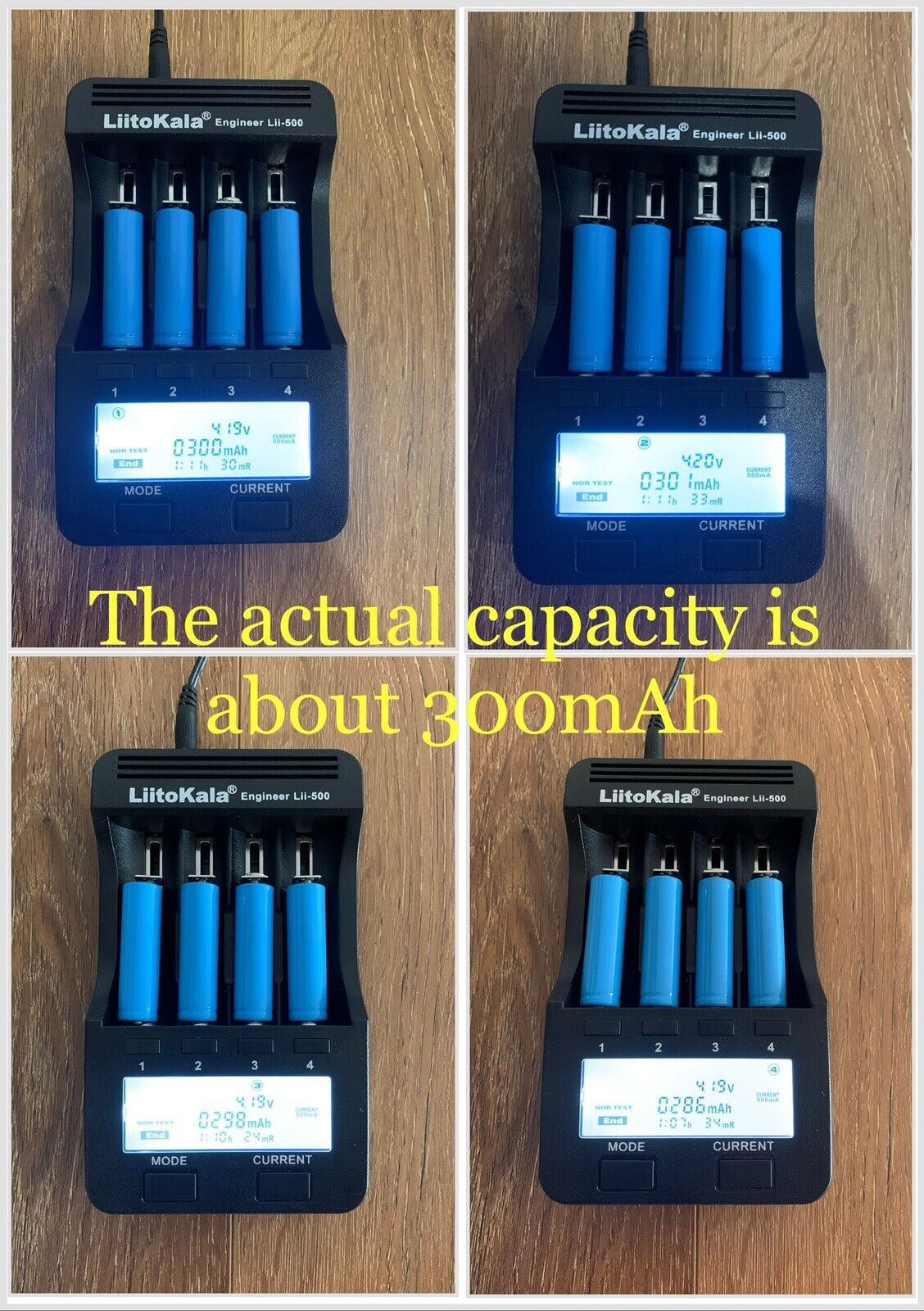 Rechargeable 4 × 14500  Lithium Battery 3.7 V AA Size Diameter 1.4Cm Length 5Cm