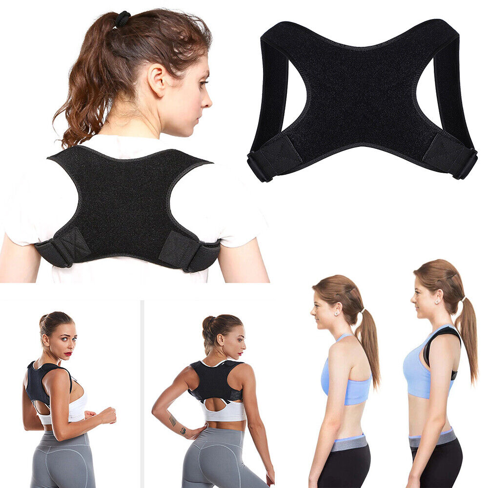Adjustable Posture Corrector Back Shoulder Belt Support Body Brace Back Unisex