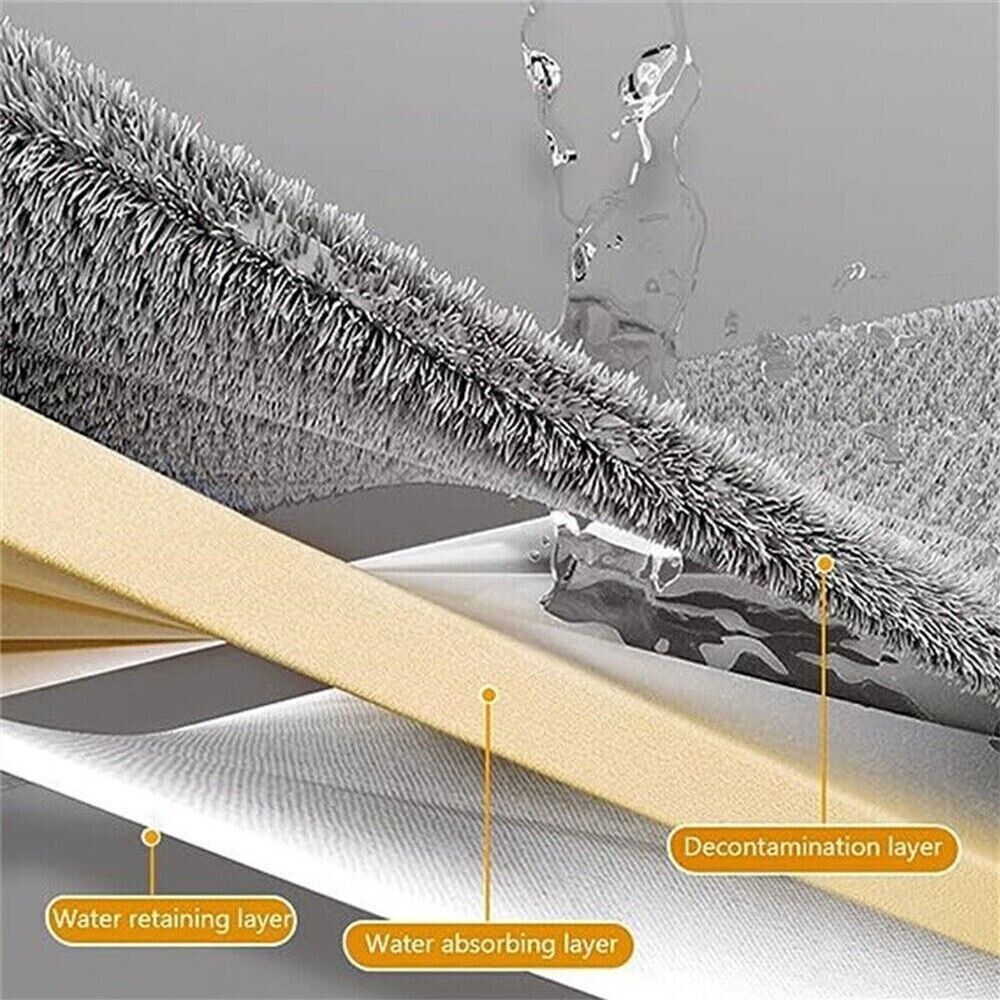 42CM Mop Head 360° Rotating Wet Cleaning Magic Self Wringing Mop + Foldable Bucket