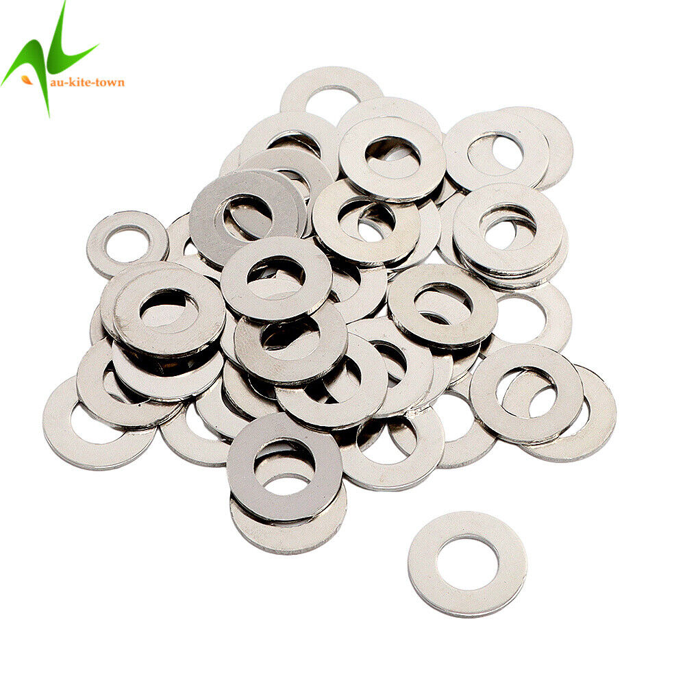 600Pcs 304 Stainless Steel Flat Washer Washers Assortment Set Value Kit 