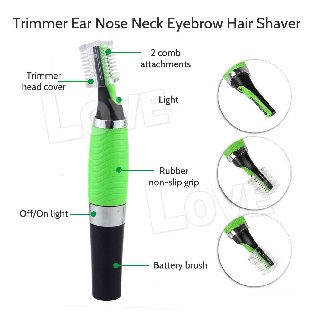 Micro Touch Max Personal Hair Trimmer Groomer Nose Ear Eyebrows Neck 