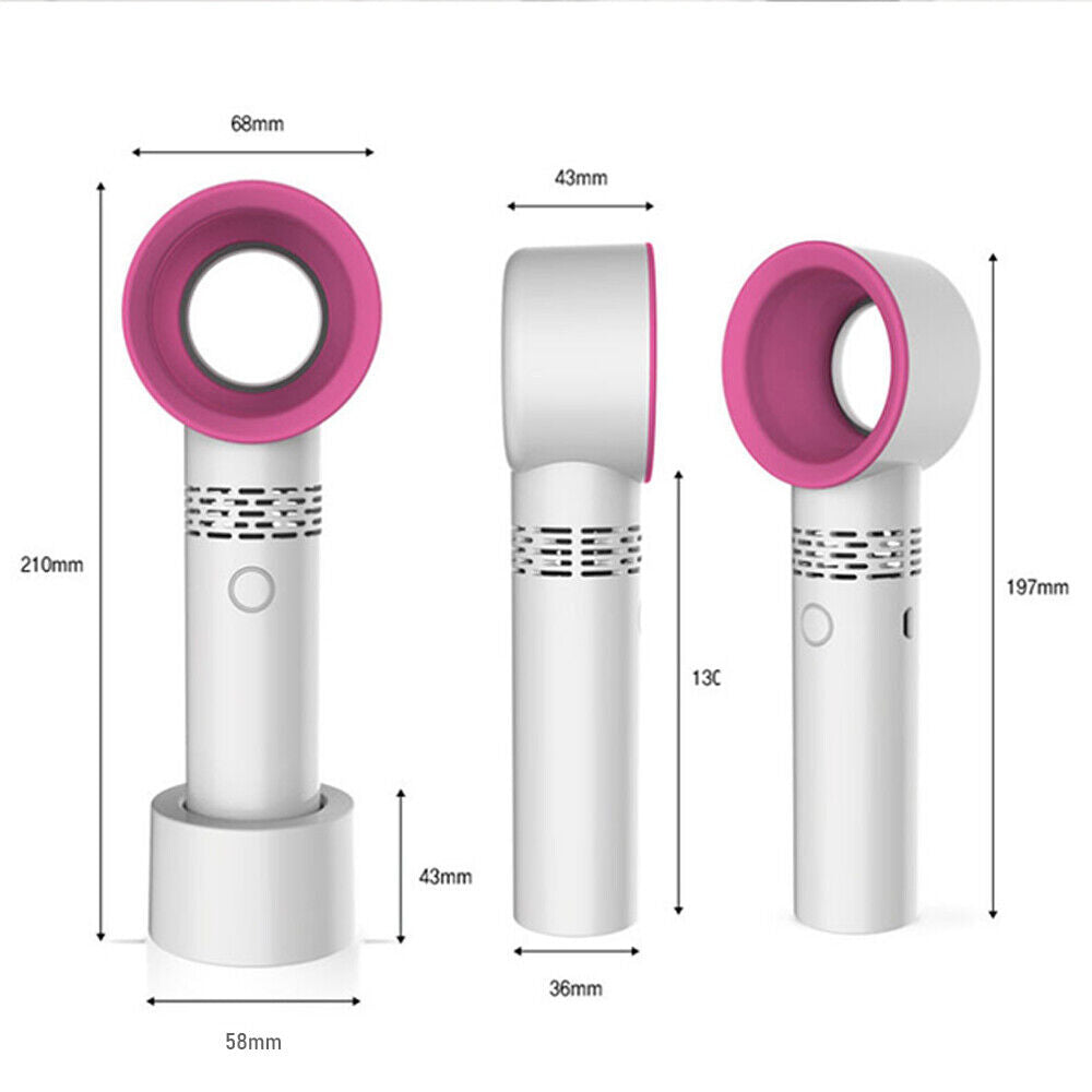 NEW Neck Fan Bladeless Hanging Air Cooler With Intelligent digital display  USB Rechargeable Portable Personal