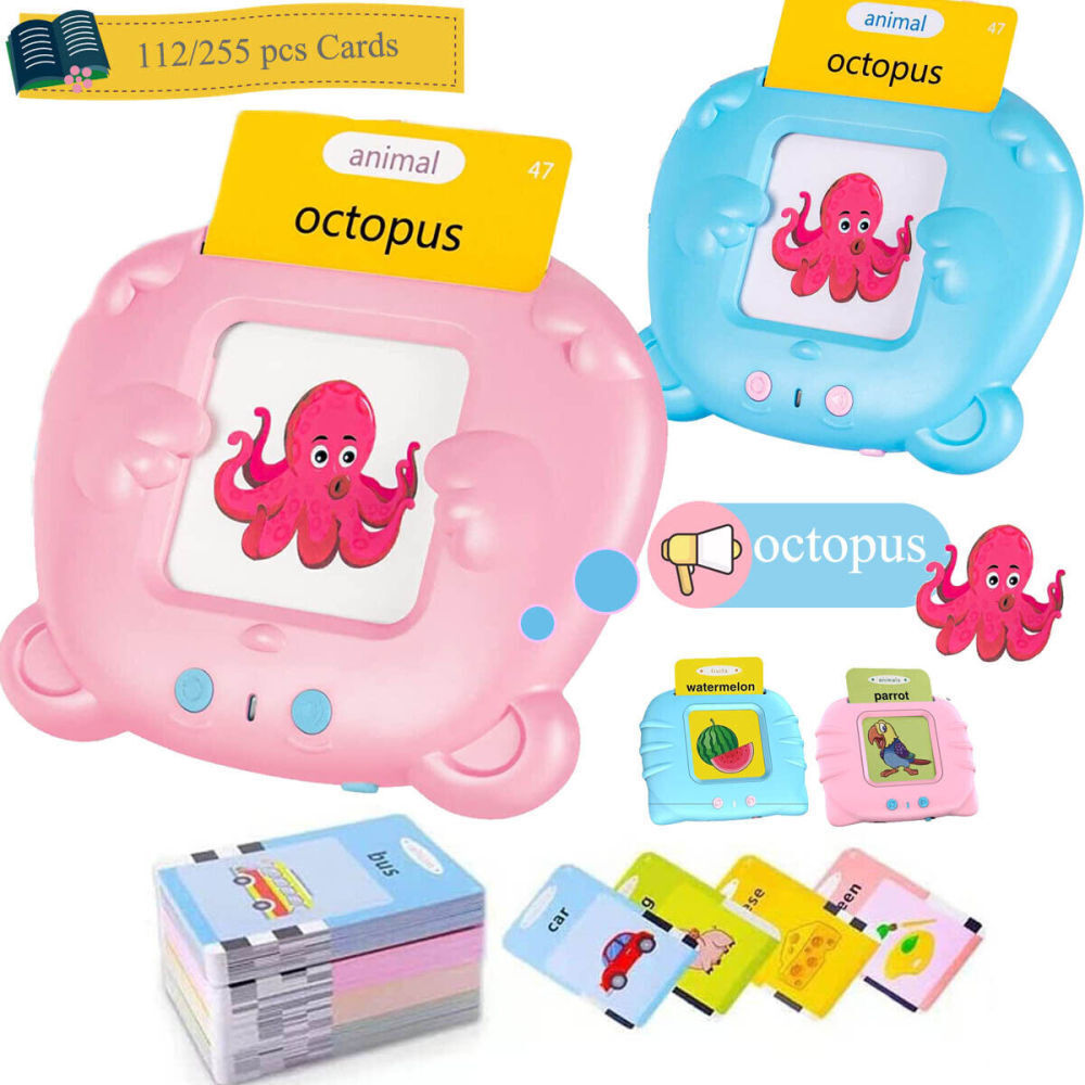 510 Words Talking Flash Cards Educational Toys Speech Pocket Learning Montessori
