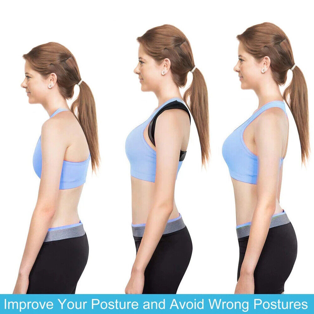 Adjustable Posture Corrector Back Shoulder Belt Support Body Brace Back Unisex