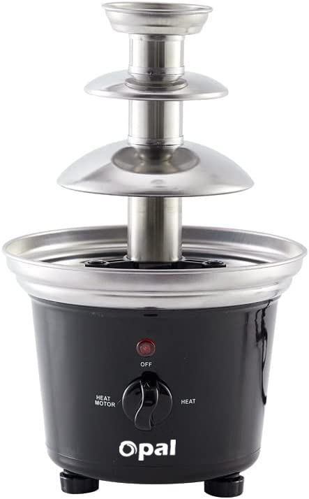 New Large 3-Tier Stainless Steel Chocolate Fondue Fountain with 500Ml Capacity