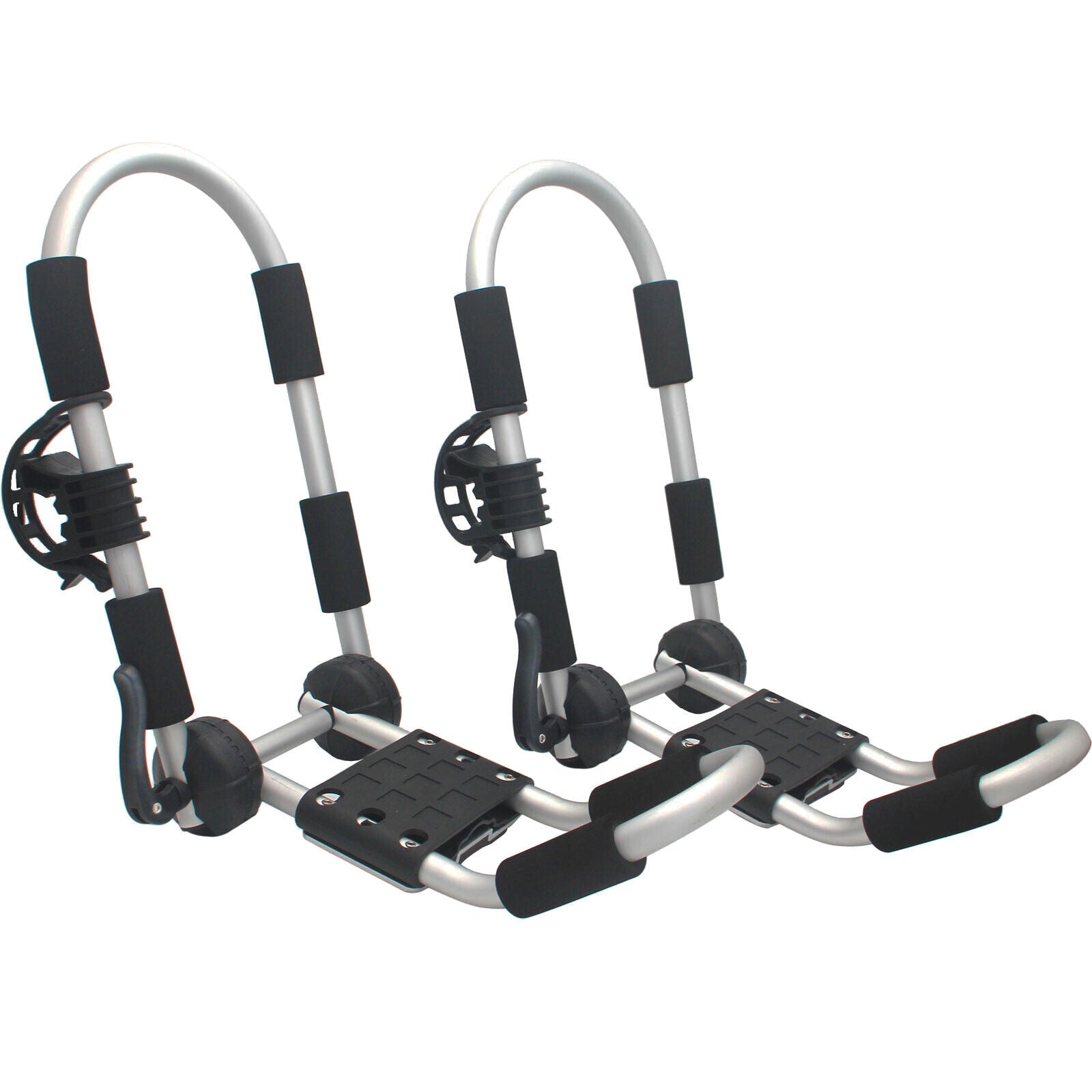 Universal Kayak Carrier Canoe Watercraft Roof Rack Folding Aluminum J-Bar Pair