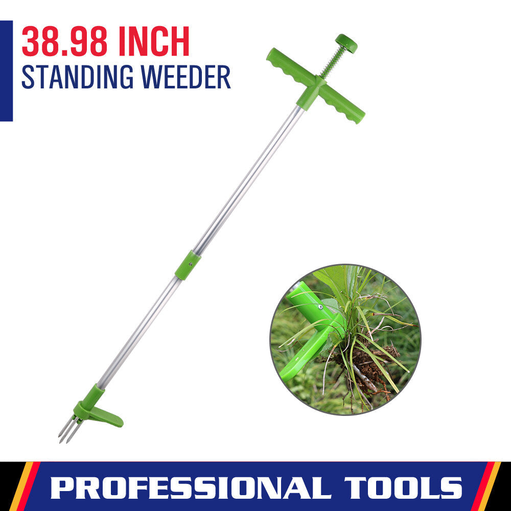 Weed Puller Stand-Up Weeder Root Killer Garden Lawn Long Handled Weeding Tool