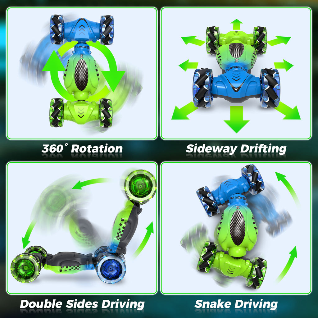 RC Stunt Car 4WD Hand Gesture 360° Sensing Off-Road Remote Control Twist Car Toy