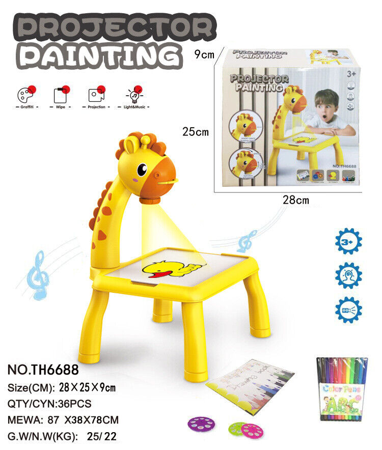 Kids Drawing Projector Table Projection Painting Board Christmas Gift Drawing