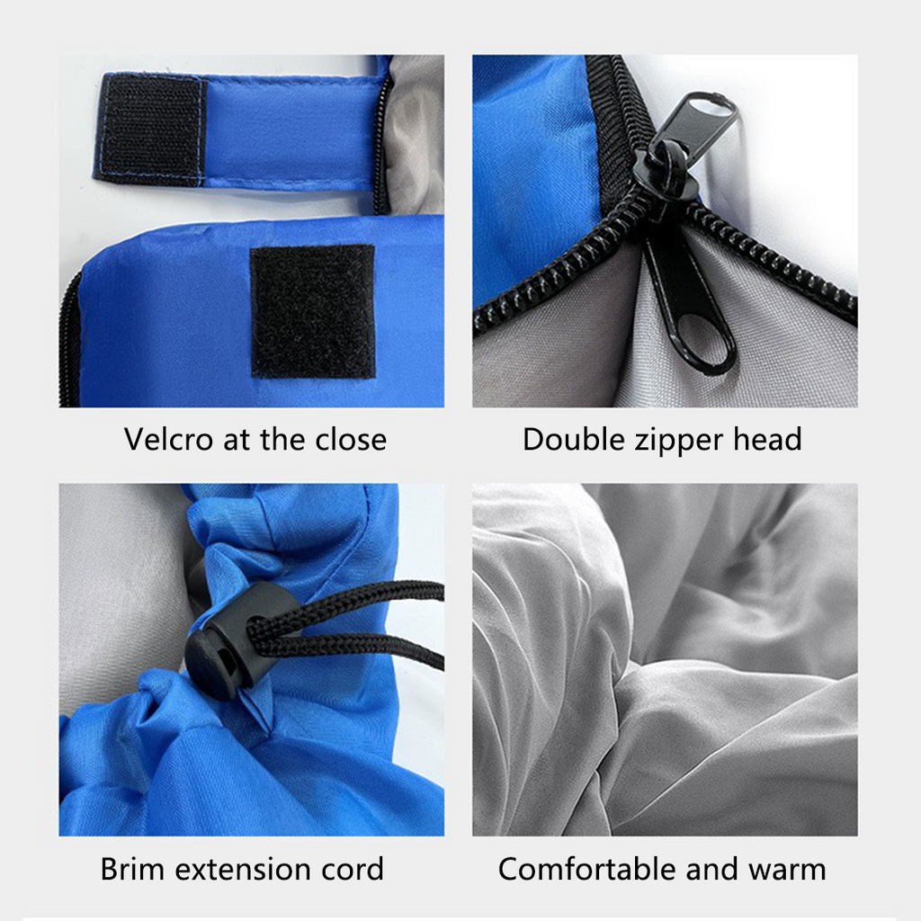  Sleeping Bags Single Camping Hiking Winter Thermal Grey Blue 0°C-20°C