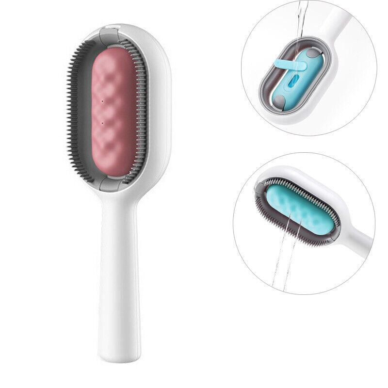 Cat Dog Hair Comb Massager Pet Knots Remover Brush with Water Tank Self-Cleaning