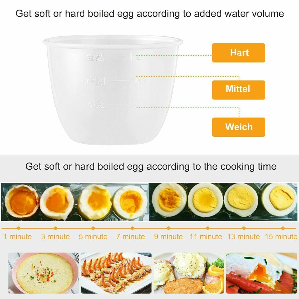 Electric Egg Cooker for Hard Boiled Egg Cooker 7 Eggs Egg Boiler Egg Steamer