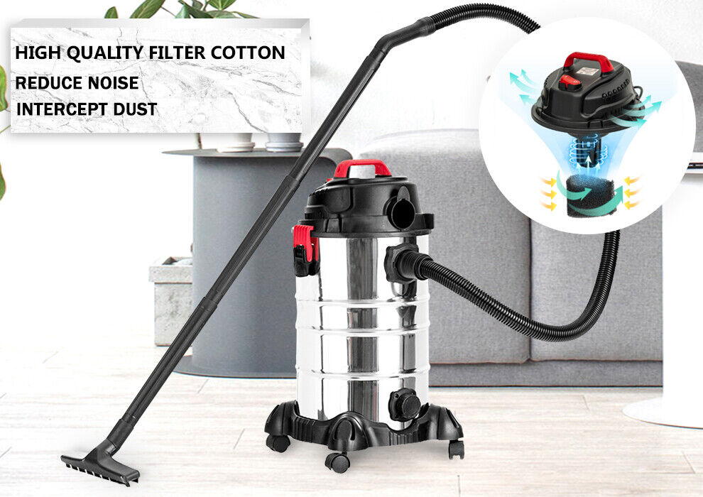 Vacuum Cleaner Portable 4In1 Wet and Dry 2000W 3.5 HP 30L Home Office Blower